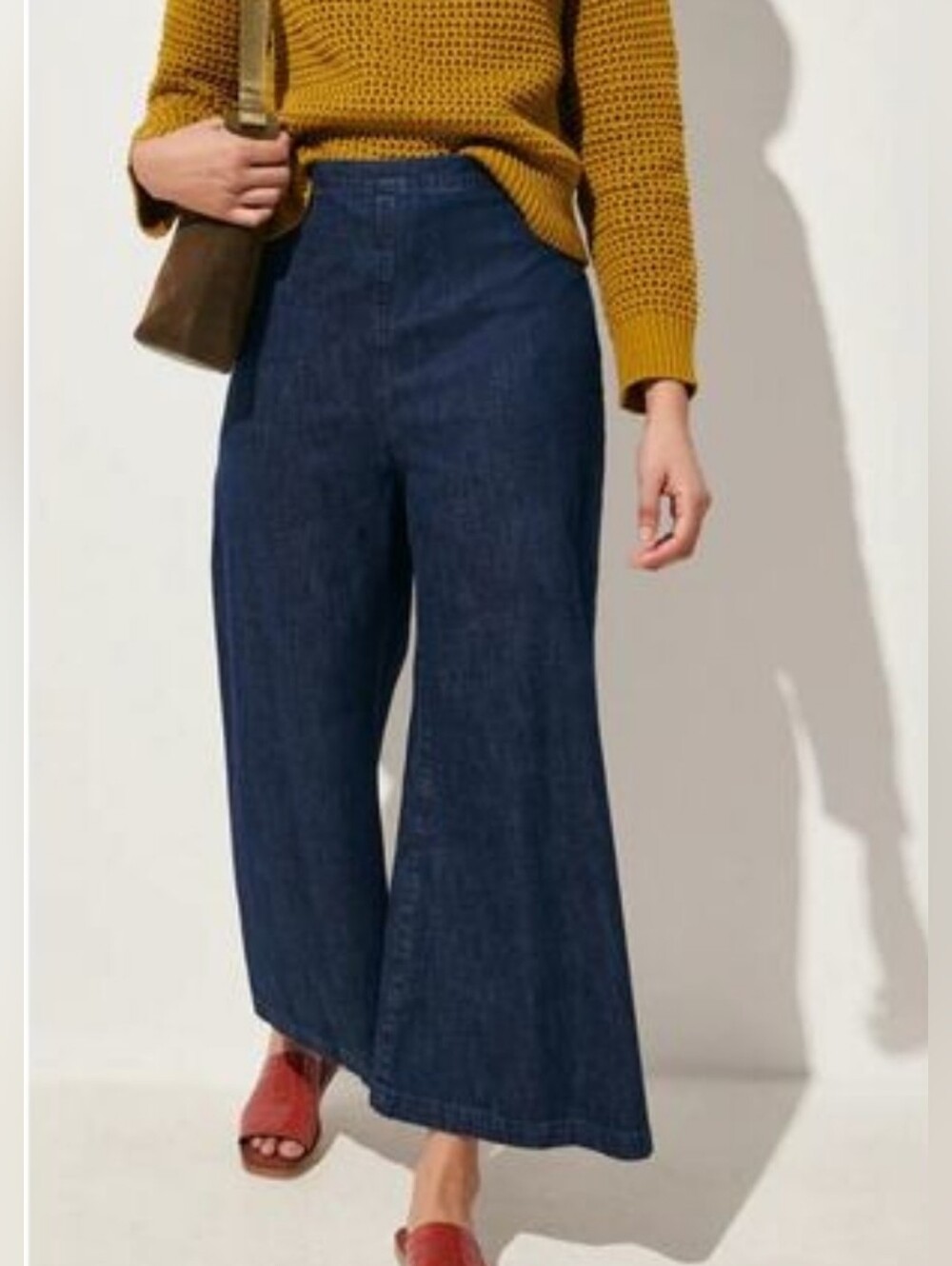 Rachel Comey Absolute Wide Leg Crop Dark Wash Jeans Size 2